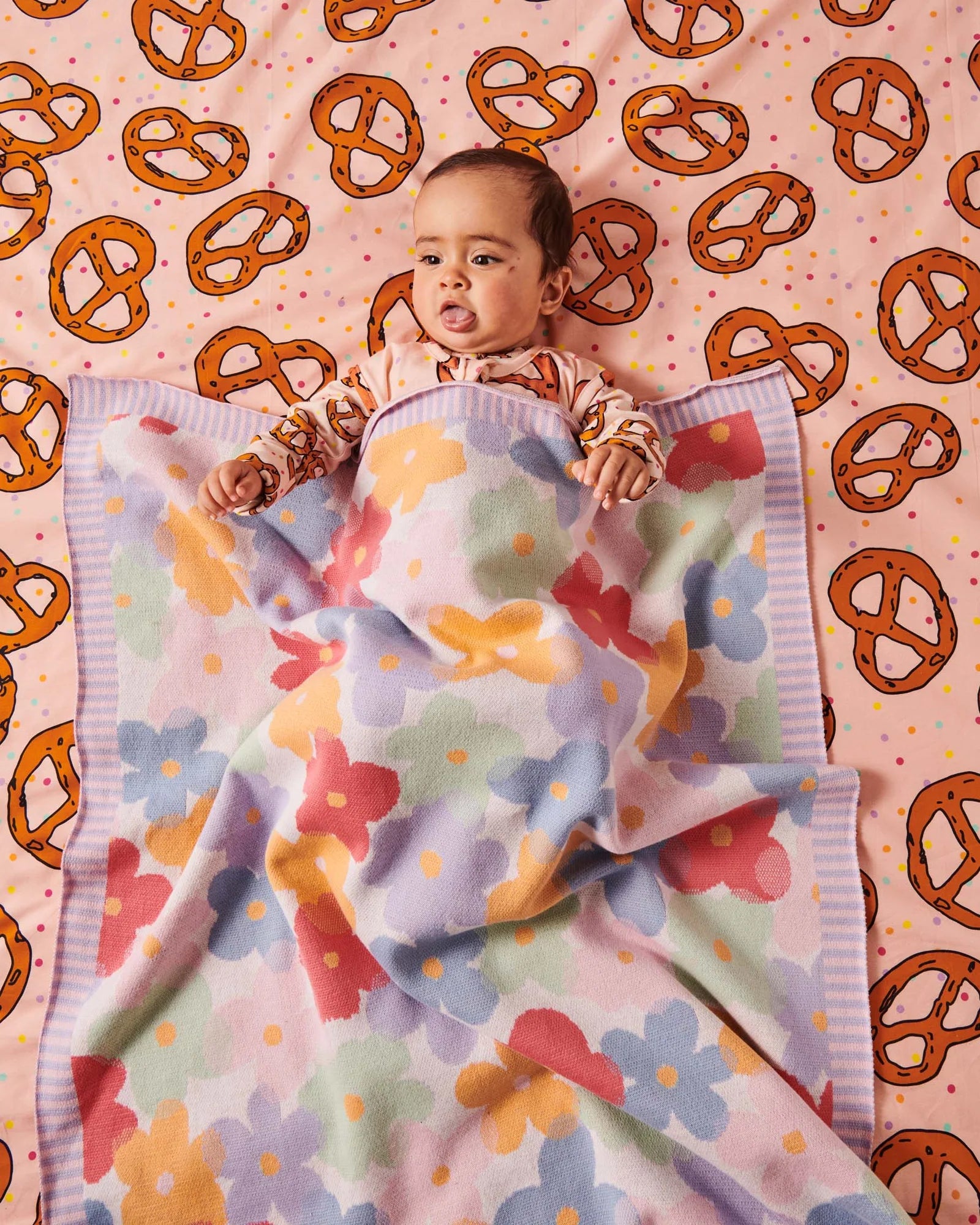 Kip & Co - Paper Daisy Organic Knitted Blanket