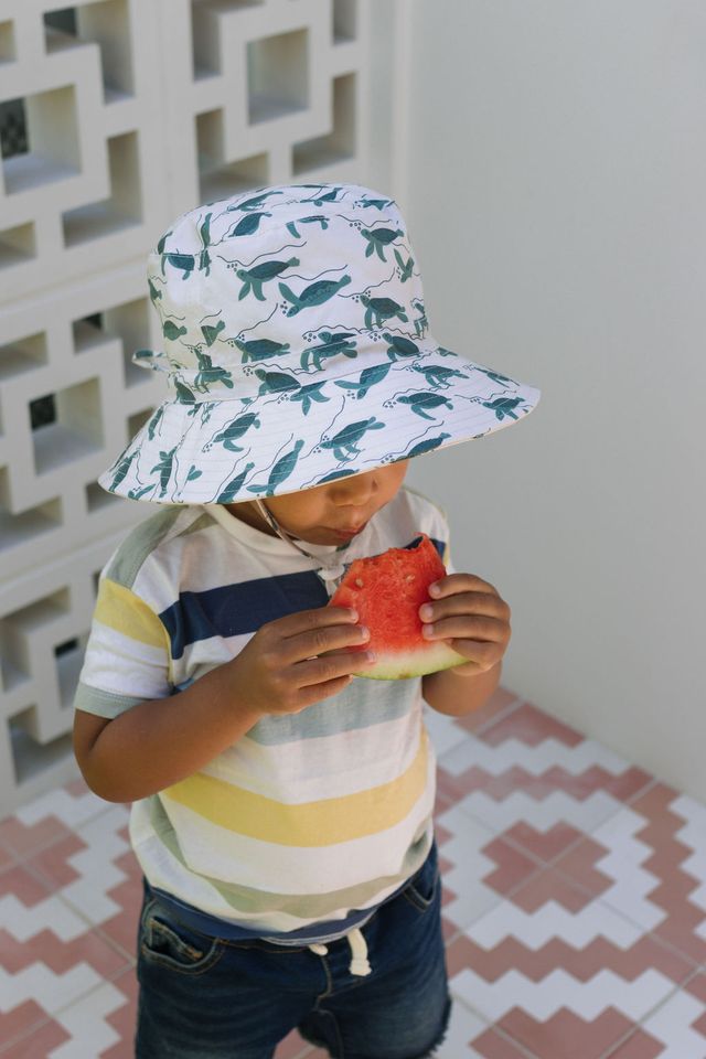 Acorn Kids - Turtles Wide Brim Bucket Hat