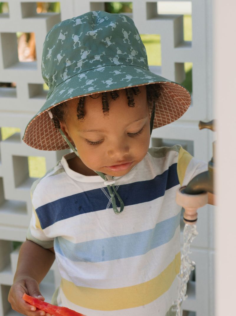 Acorn Kids - Frogs Wide Brim Bucket Hat
