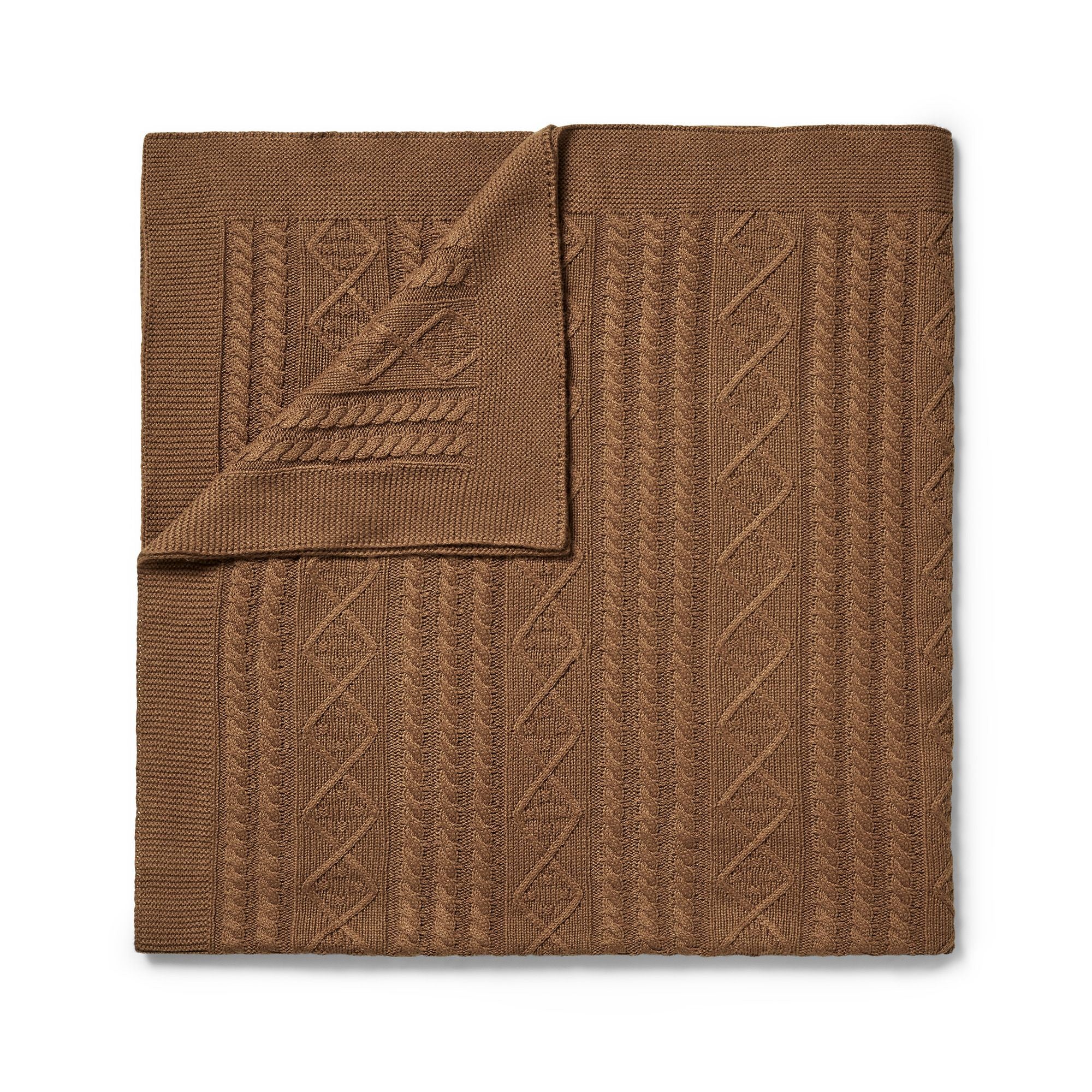 Wilson & Frenchy - Knitted Cable Blanket Dijon