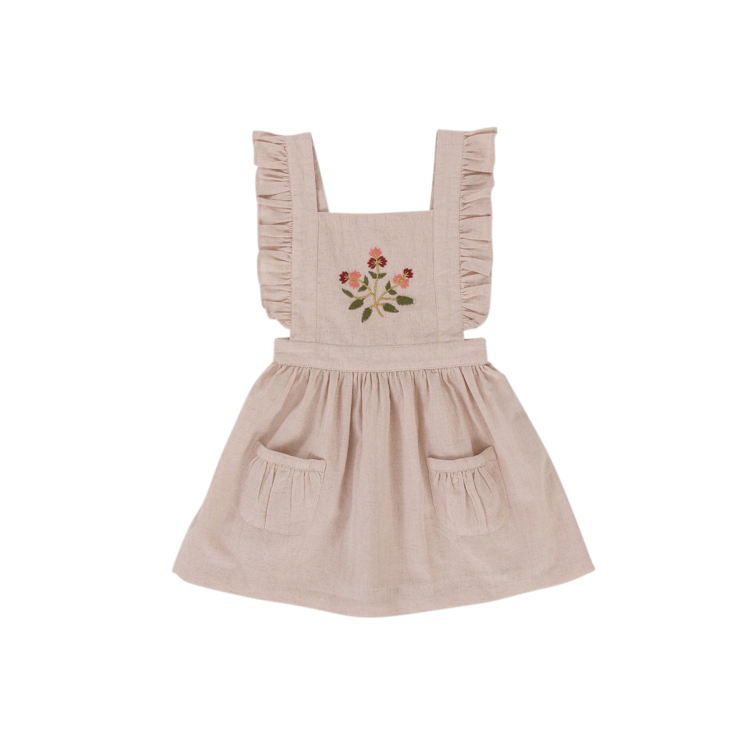 Peggy - Clara Pinafore - Dusty Pink