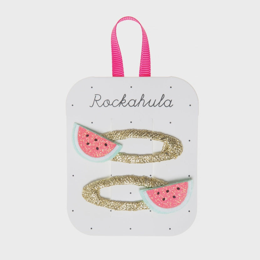 Rockahula - Little Watermelon Glitter Clips