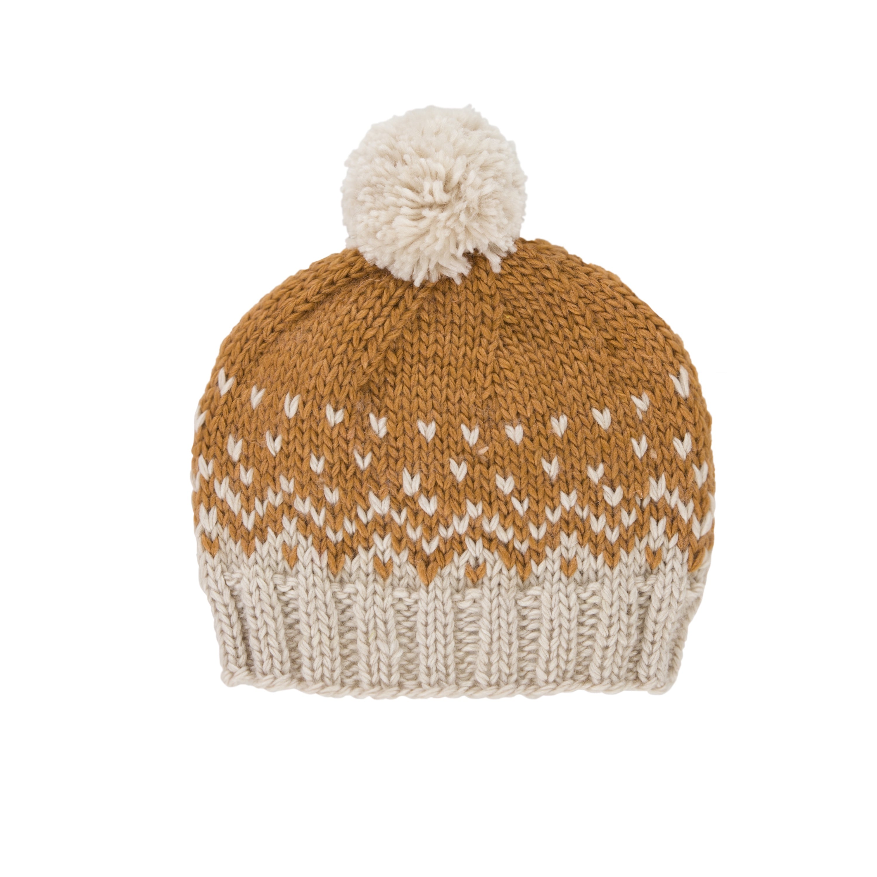 Acorn - Snowflake Beanie - Caramel & Oatmeal