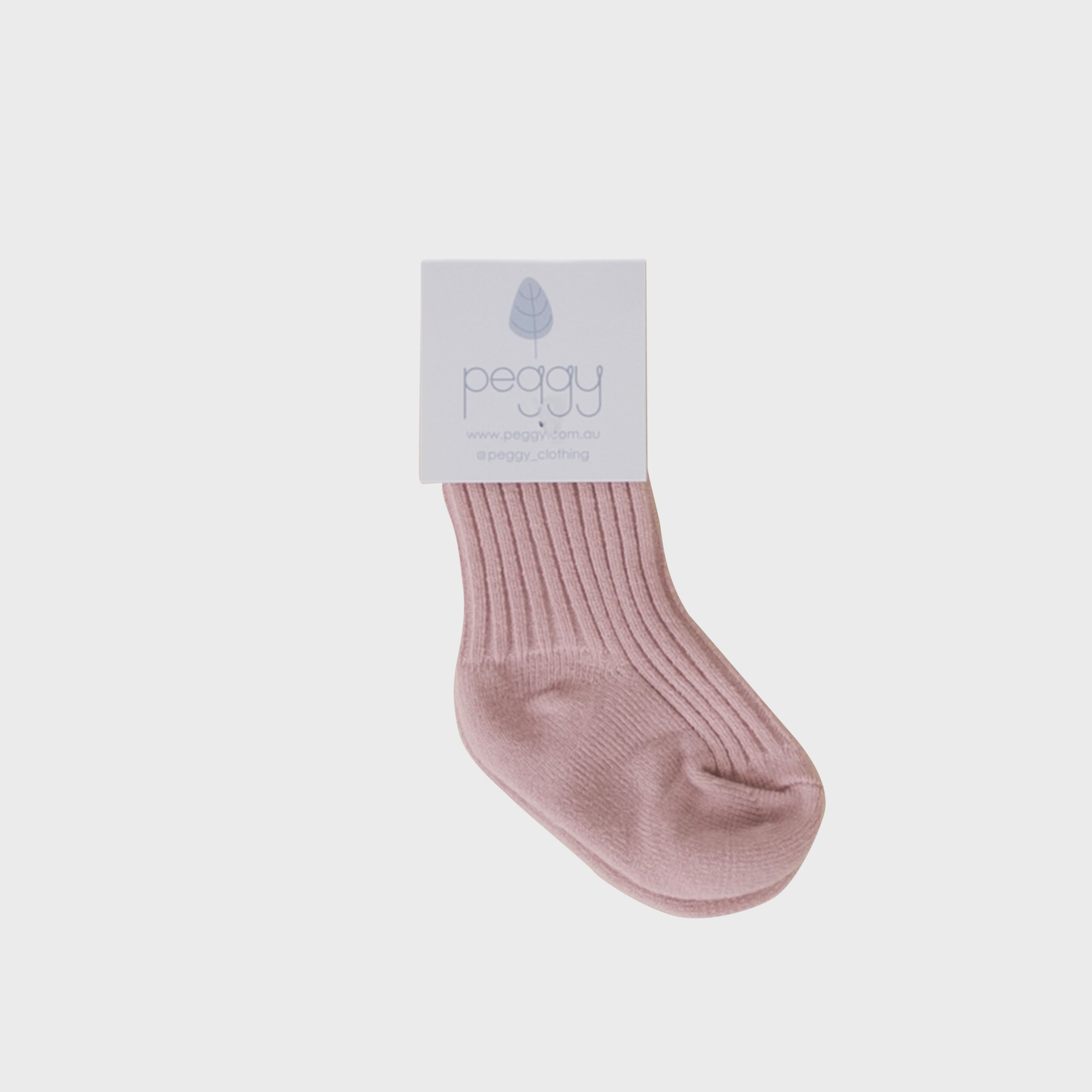 Peggy - Poll Ankle Socks - Dusty Pink