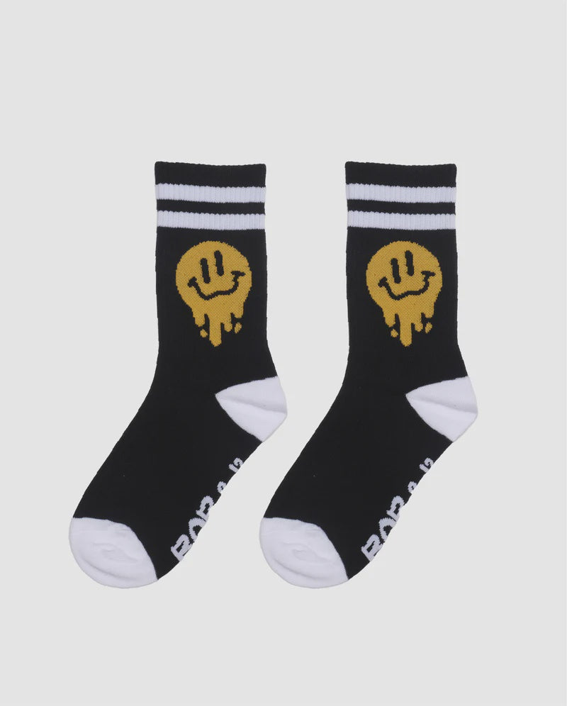Band Of Boys - The Collectibles Skate Socks Drippin In Smiles - Black