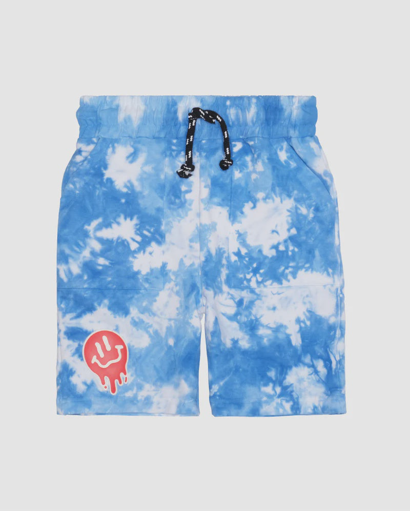 Band of Boys - Shorts Drippin In Smiles Blue Tie-Dye