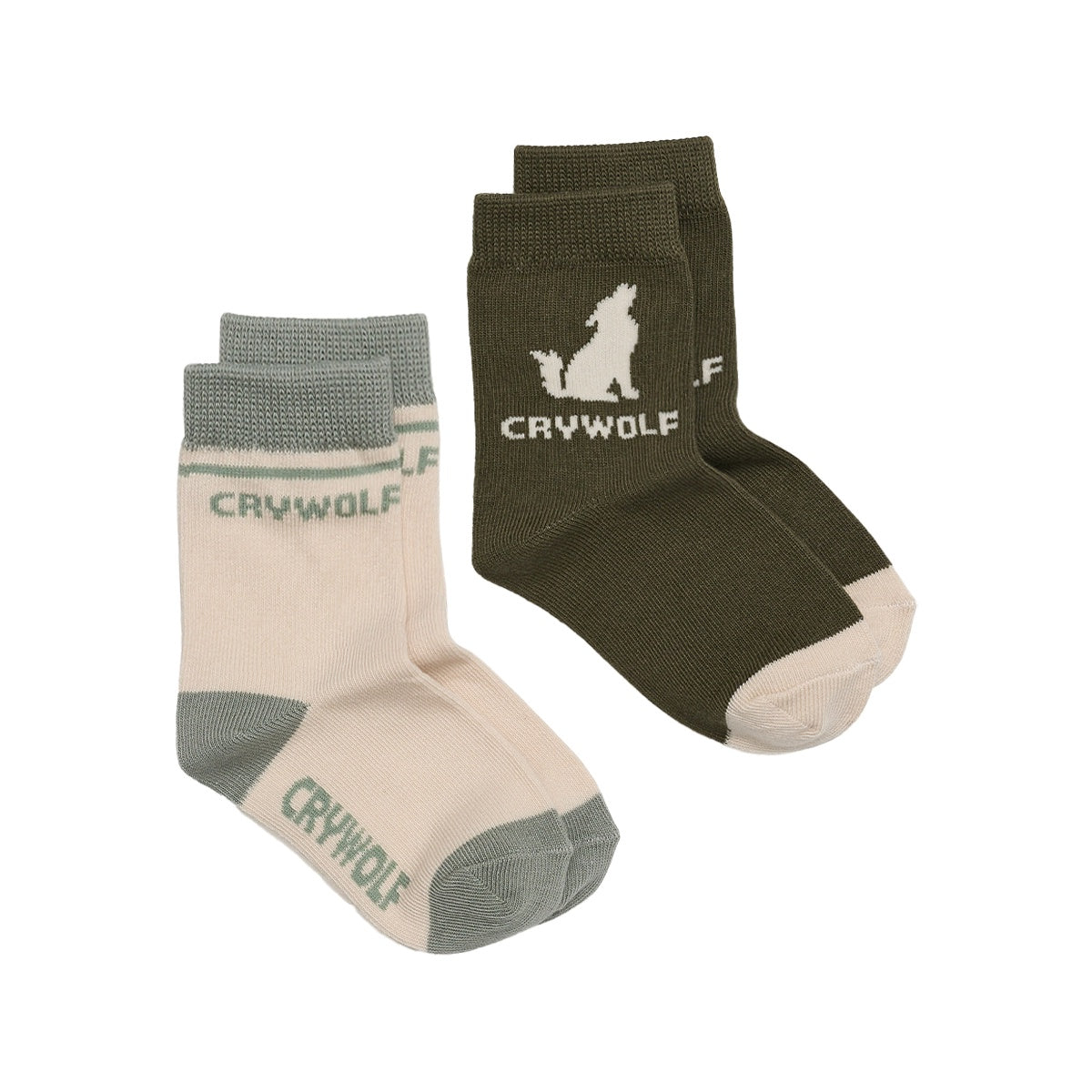 Crywolf - Sock 2-pack Khaki/Moss