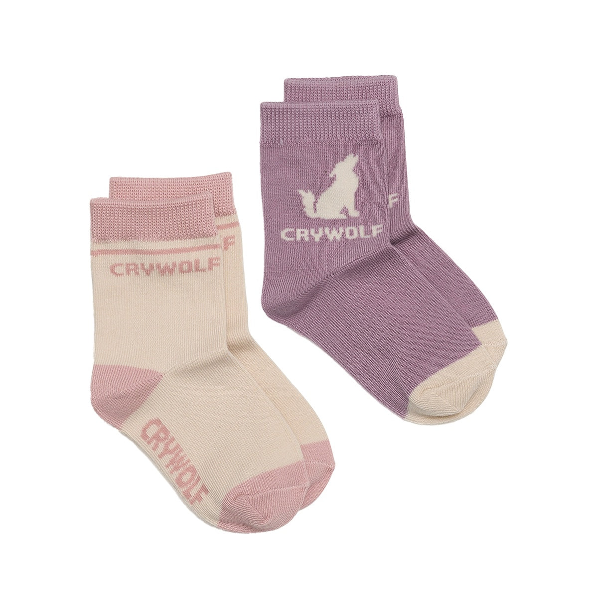 Crywolf - Sock 2-pack Lilac/Blush