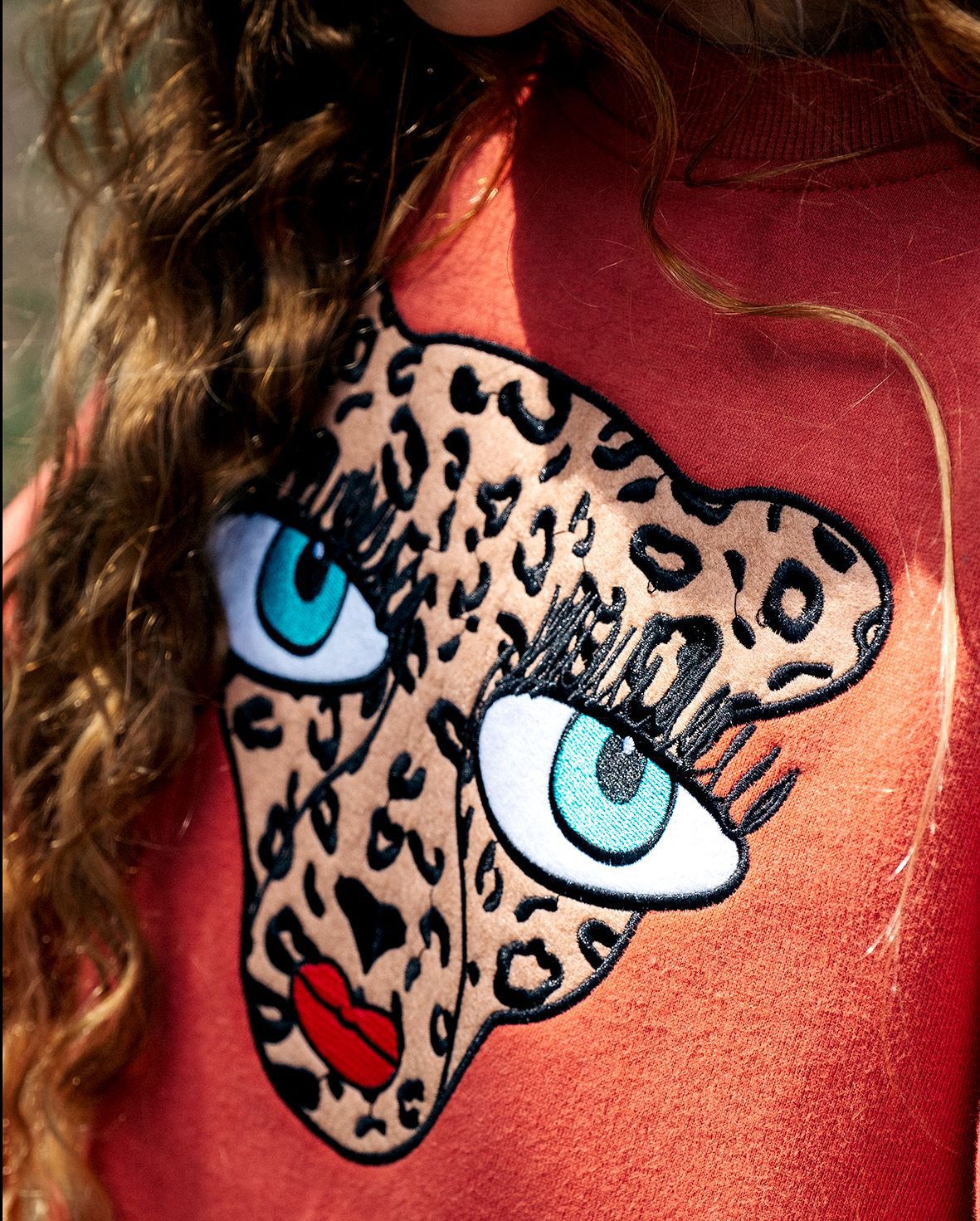 The Girl Club - Leopard Lady Puff Sleeve Jumper - Sienna
