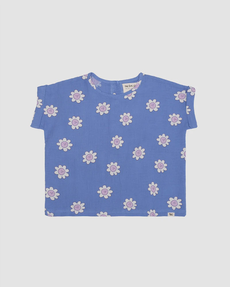 The Girl Club - Daisy On Repeat Top - Blue