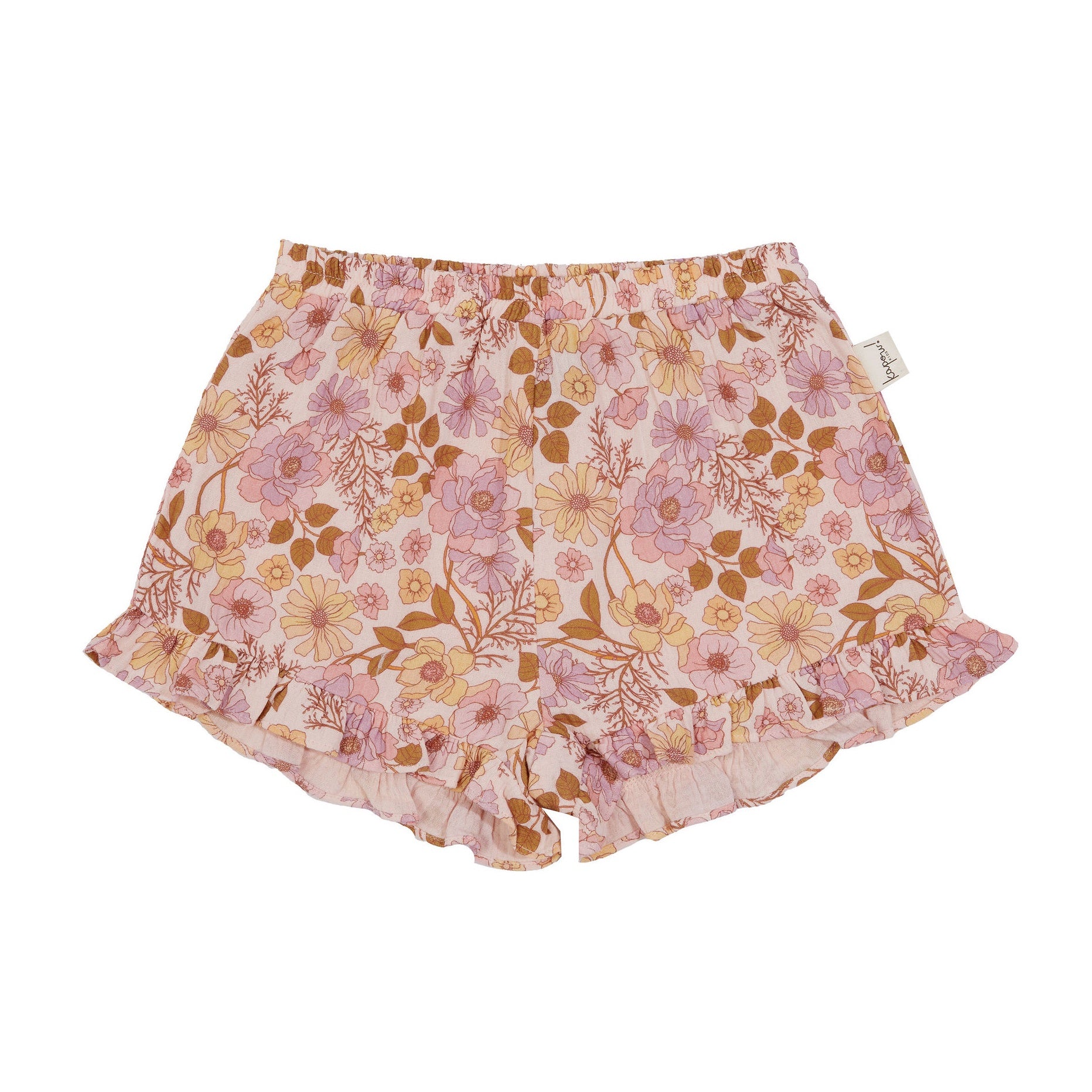 Kapow Kids - Pink Posy Frill Shorts