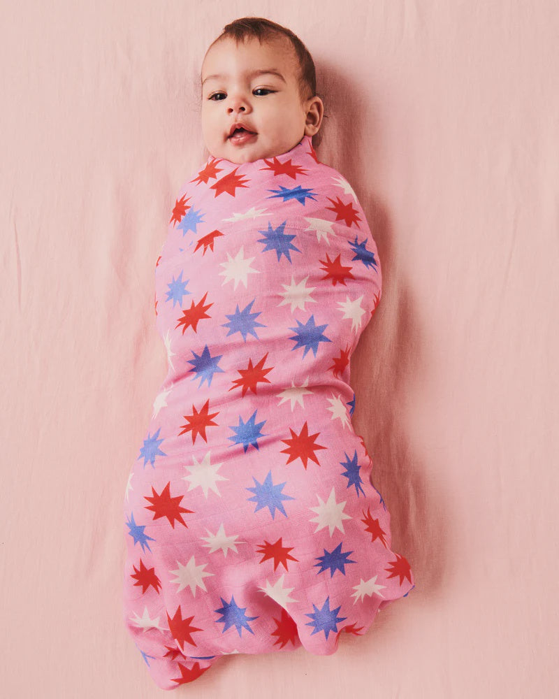 Kip Co Be A Star Bamboo Swaddle Fox in Sox Kids