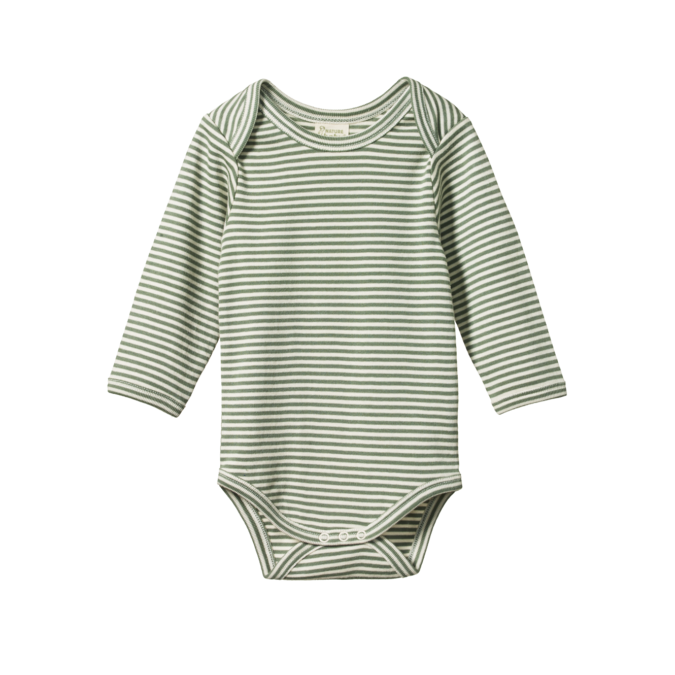 Nature Baby - Long Sleeve Bodysuit - Nettle Stripe