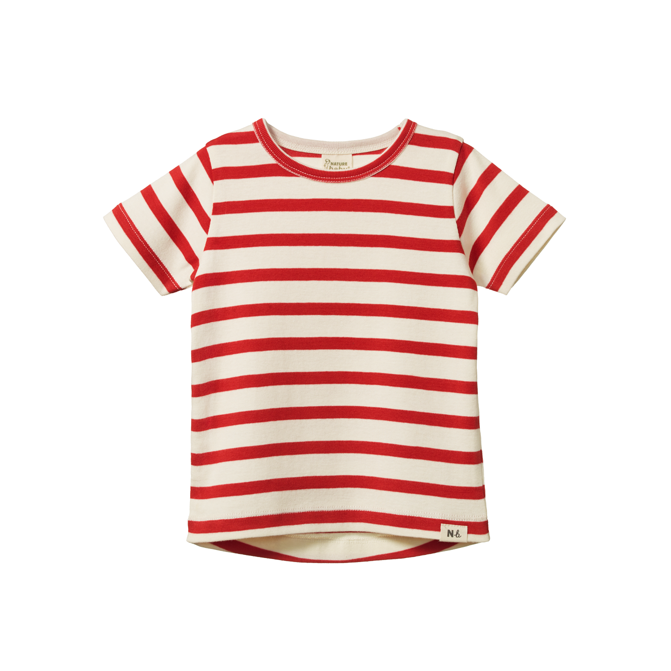 Nature Baby - River Tee - Red Sailor Stripe