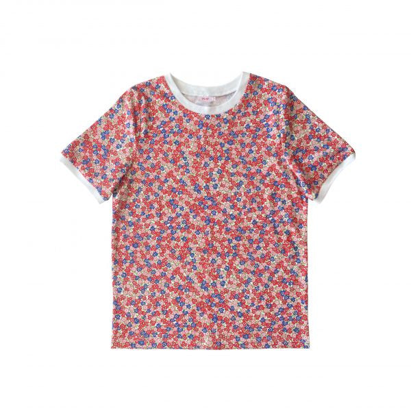 Play Etc - Floral Ringer Tee