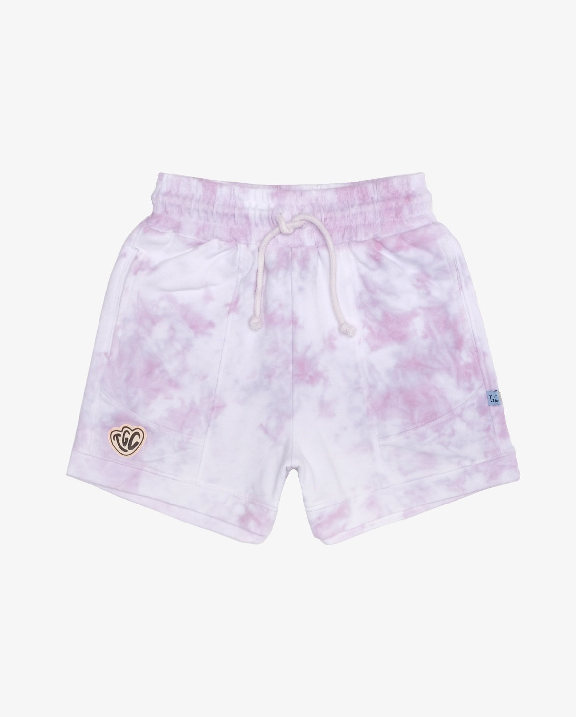 The Girl Club - Lilac Tie-Dye Panel Shorts
