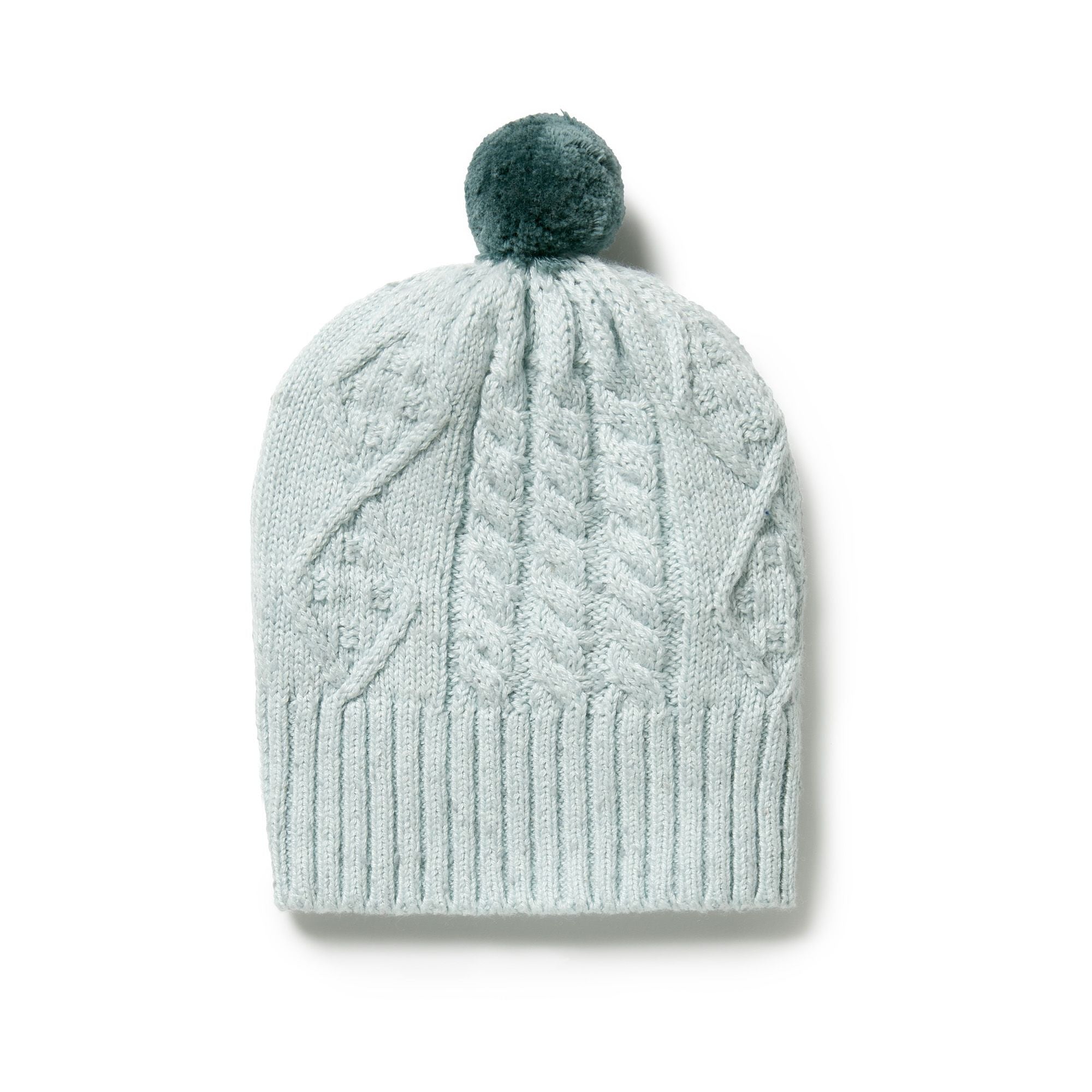 Wilson & Frenchy - Knitted Cable Hat - Mint Fleck