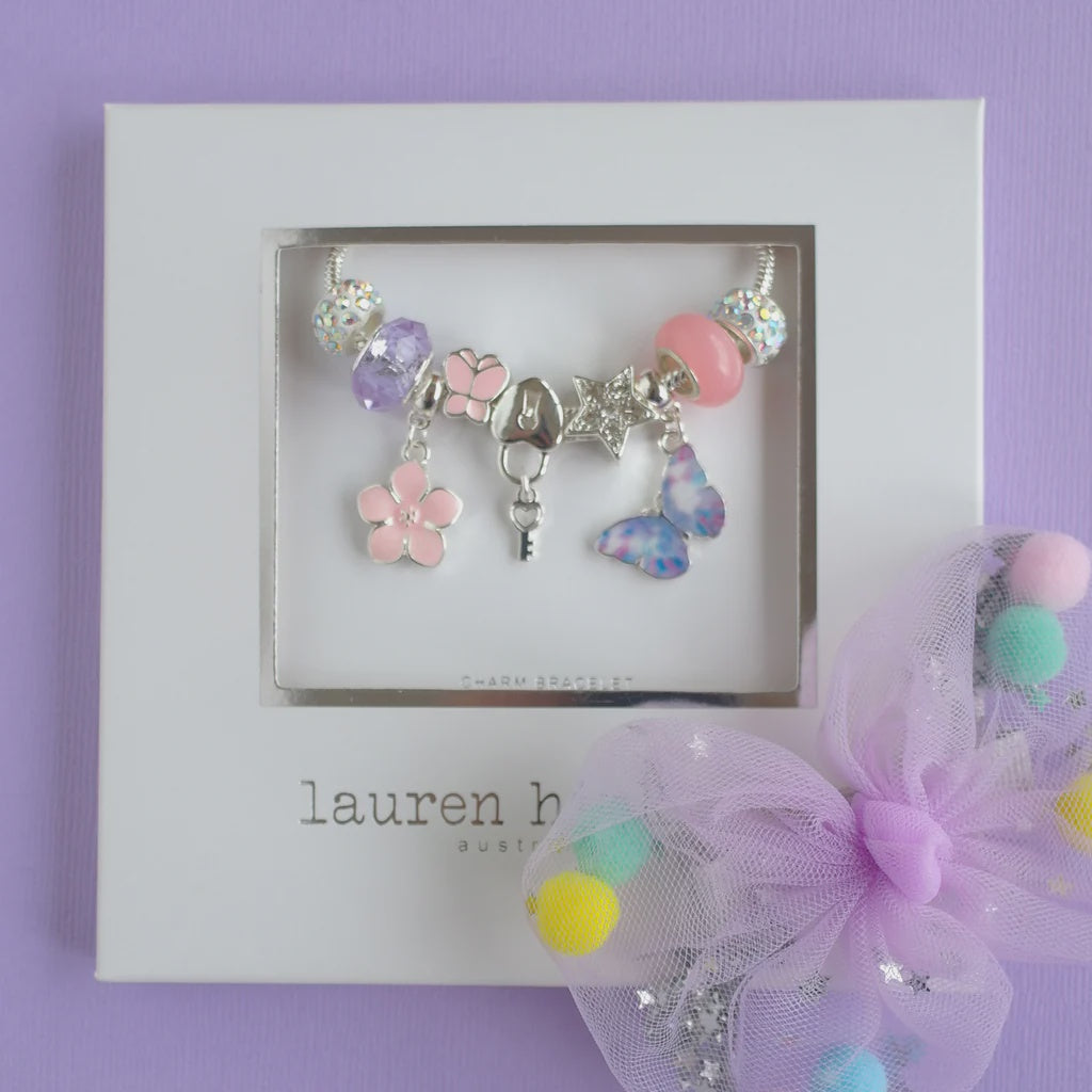 Lauren Hickley - Purple Butterfly Magic Charm Bracelet