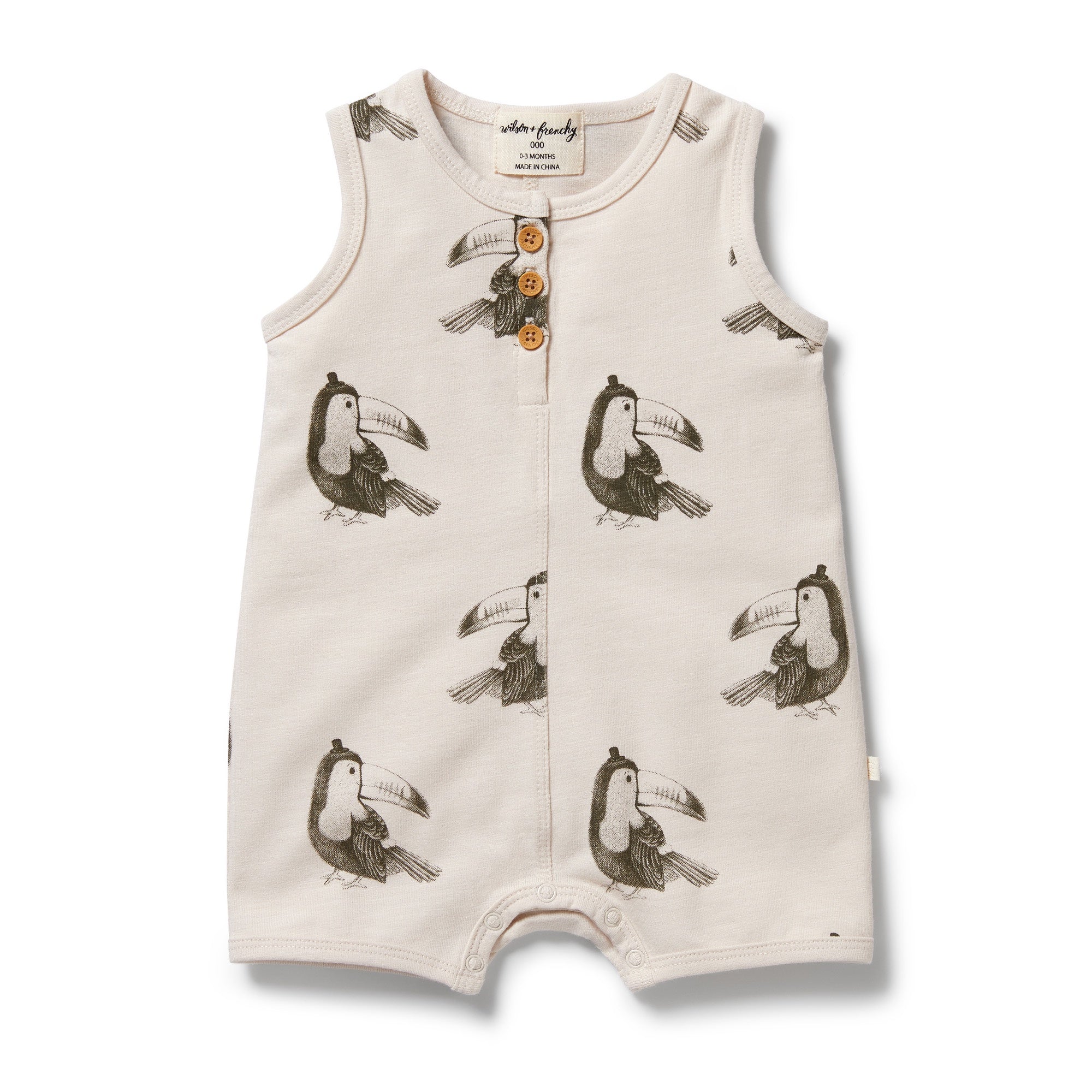 Wilson & Frenchy - Organic Cotton Growsuit - Tommy Toucan