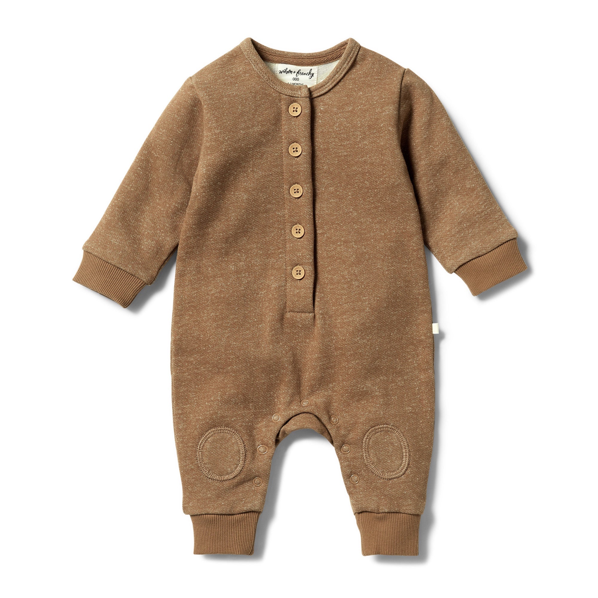 Wilson & Frenchy - Organic French Terry Slouch Growsuit - Dijon