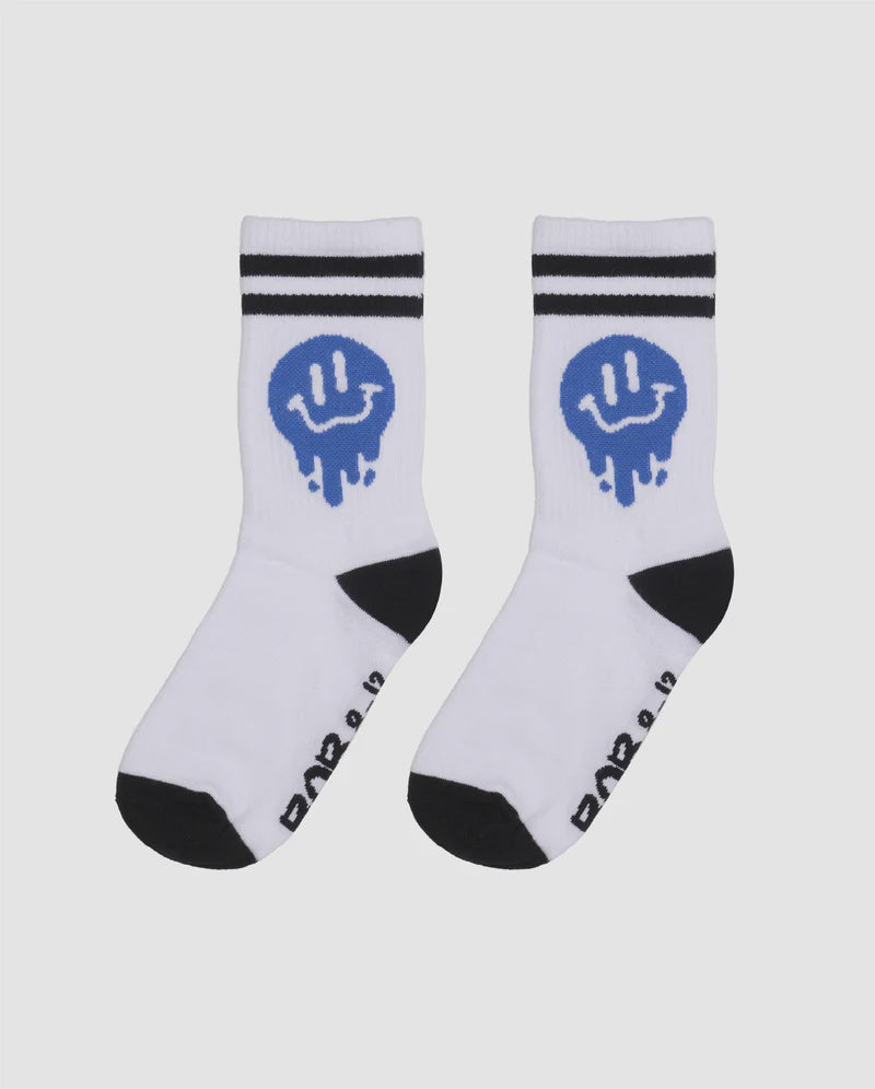 Band Of Boys - The Collectibles Skate Socks Drippin In Smiles - White