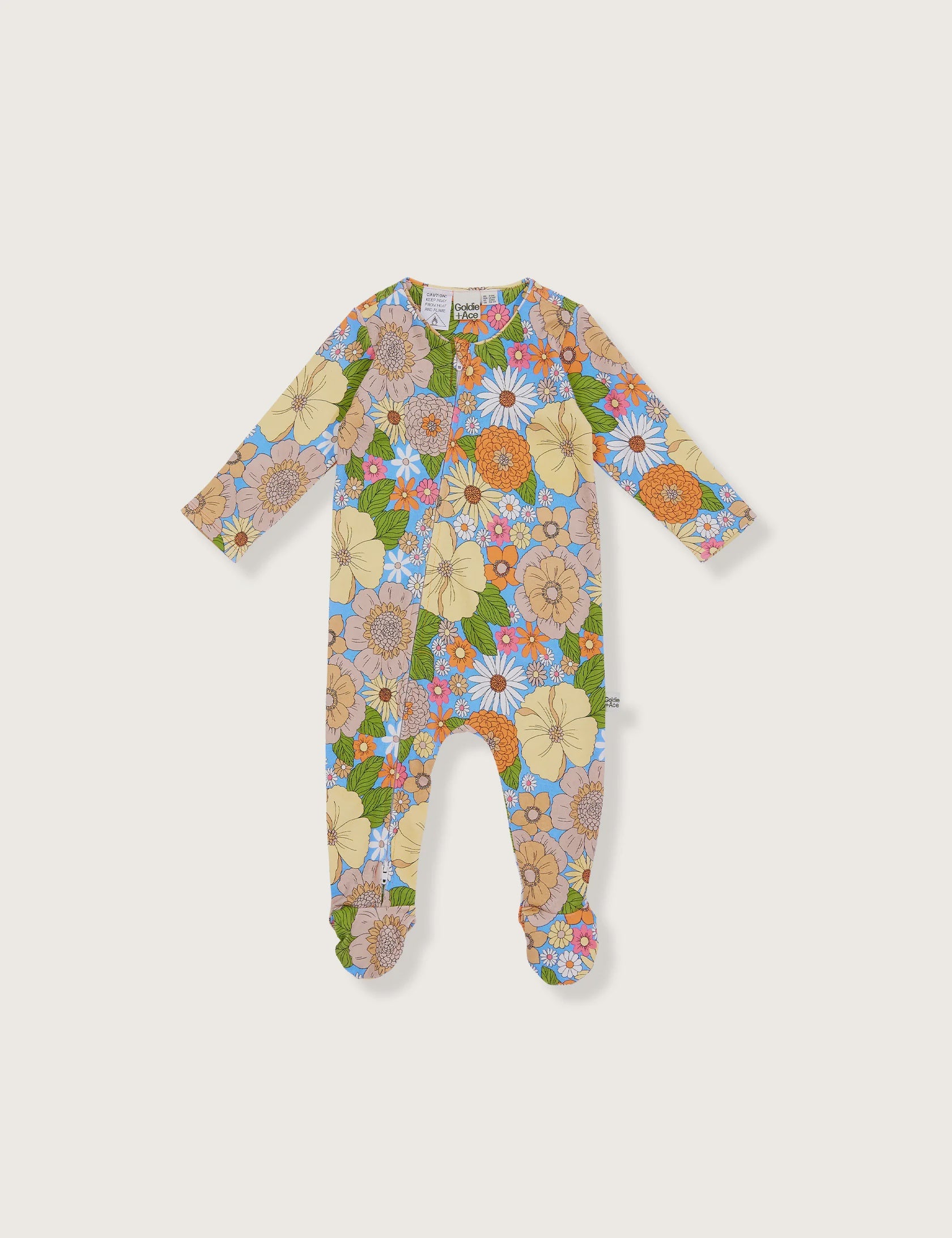 Goldie & Ace - Zoe Floral Print Footed Romper
