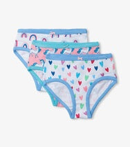 Hatley - Pretty Patterns Girls Brief Underwear 3 Pack