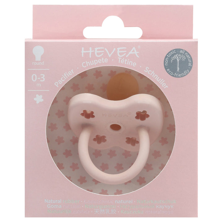Hevea - Colour Pacifier Round Teat - Power Pink