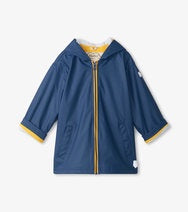 Hatley - Navy & Yellow Zip Up Splash Jacket