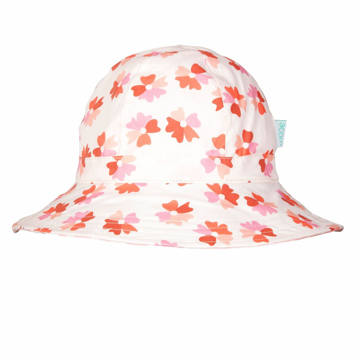 Acorn - Coral Bloom Reversible Wide Brim Sunhat