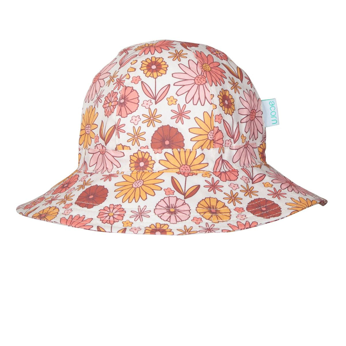 Acorn - Retro Blooms Wide Brim Sunhat