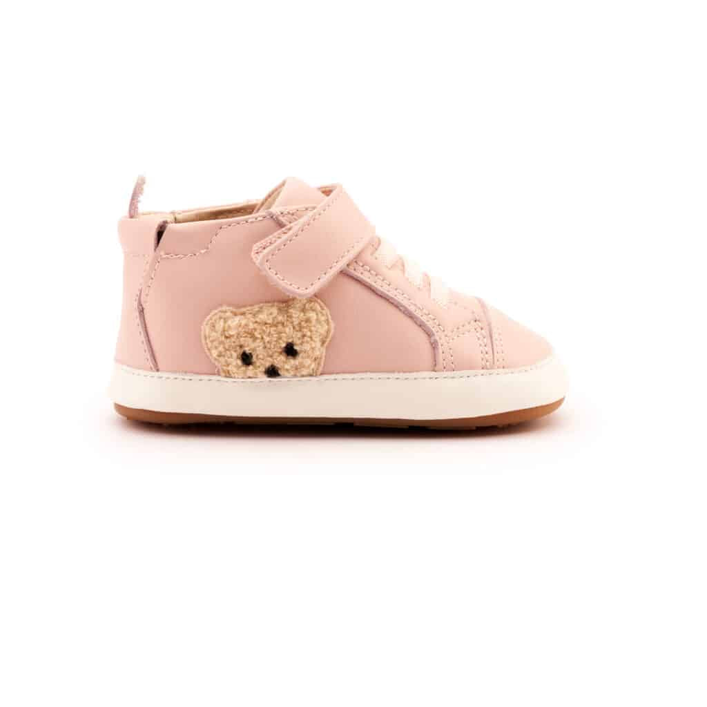 Oldsoles - Ted Baby - Pink/White