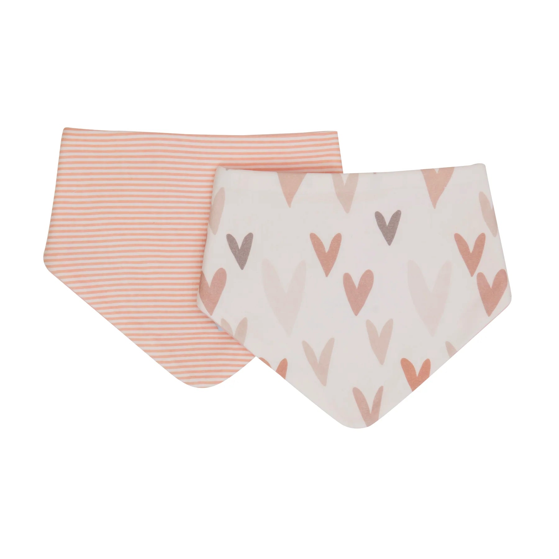 All 4 Ella - Bandana bibs 2pk - Hearts