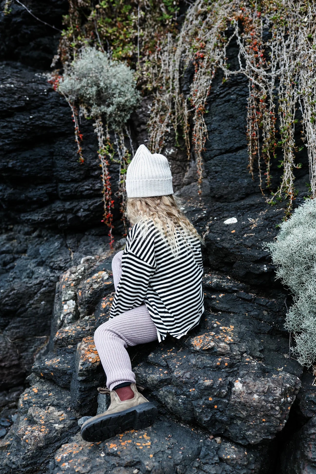 Grown Clothing - Ribbed Rainbow Leggings