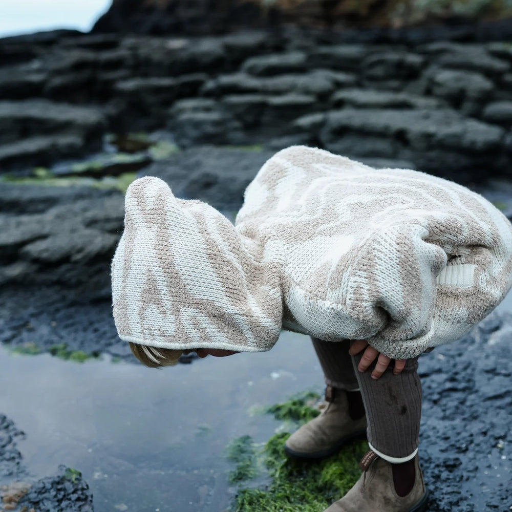 Grown Clothing - Teddy Ripple Jacket - Stone