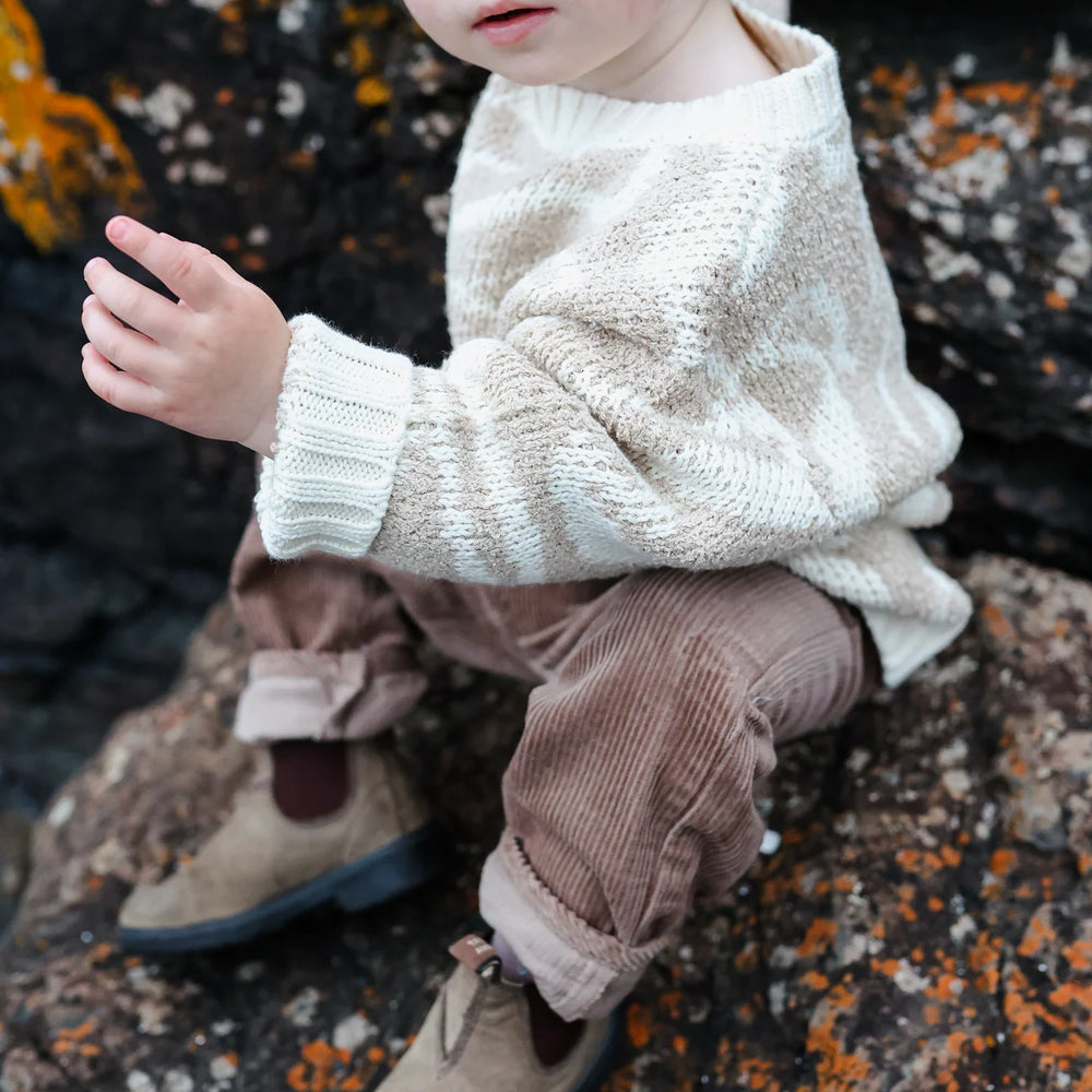 Grown - Teddy Ripple Pull Over - Stone