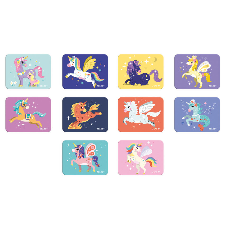 Janod - Magnetic Book - Unicorns