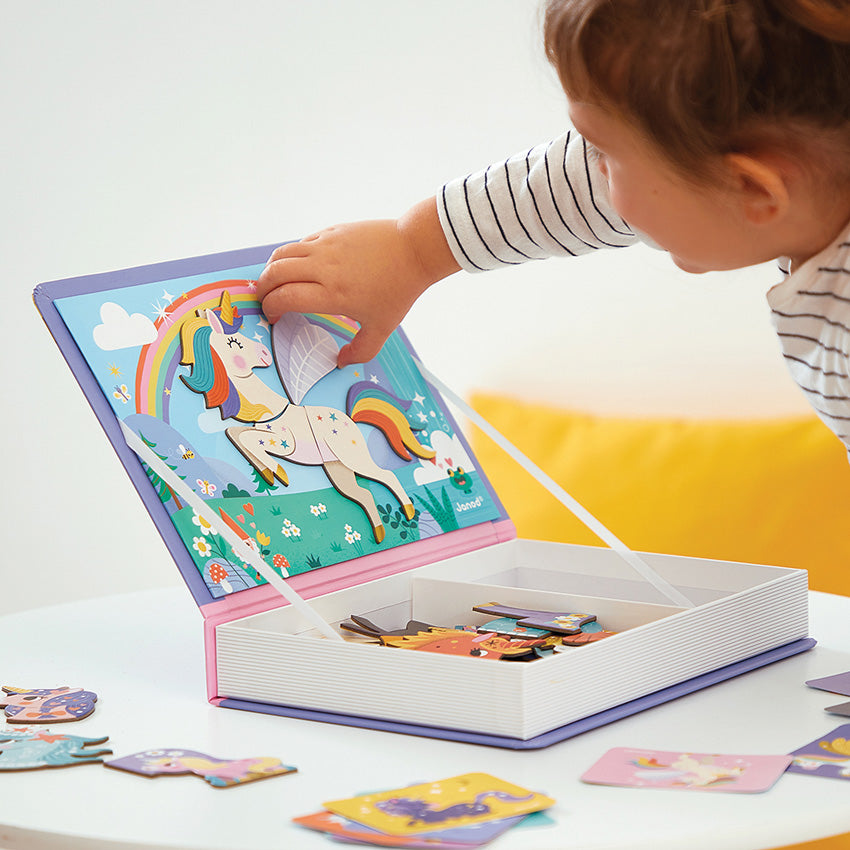 Janod - Magnetic Book - Unicorns