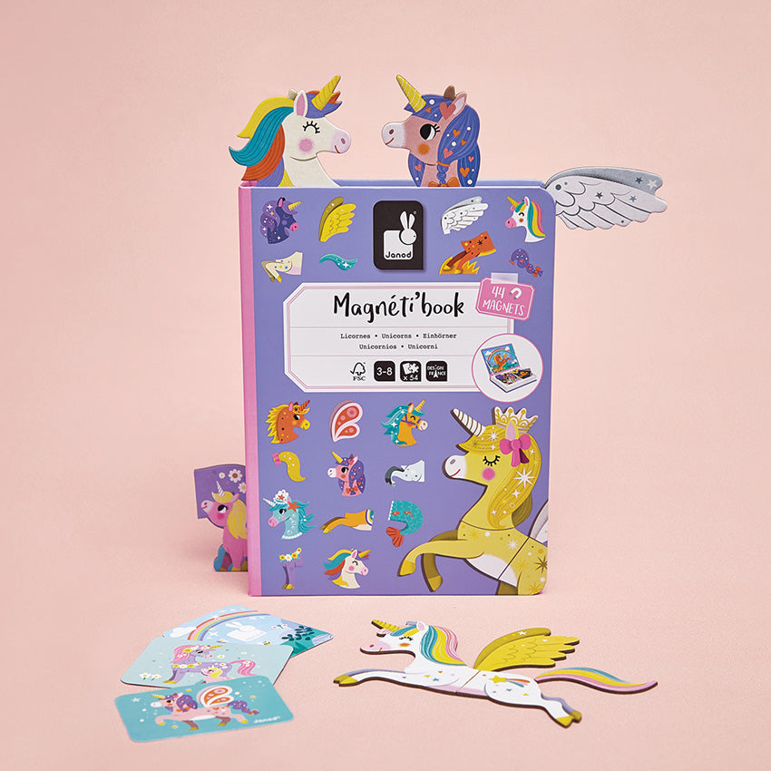 Janod - Magnetic Book - Unicorns