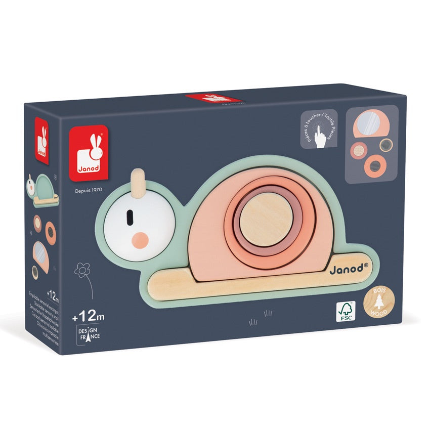Janod - Cocoon Stacking Sensory Snail