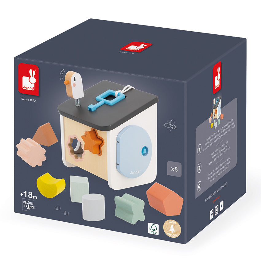 Janod - Cocoon Bird House Shape Sorter