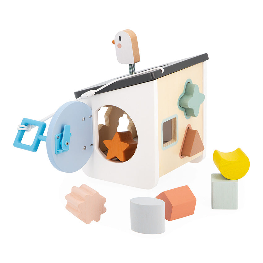Janod - Cocoon Bird House Shape Sorter