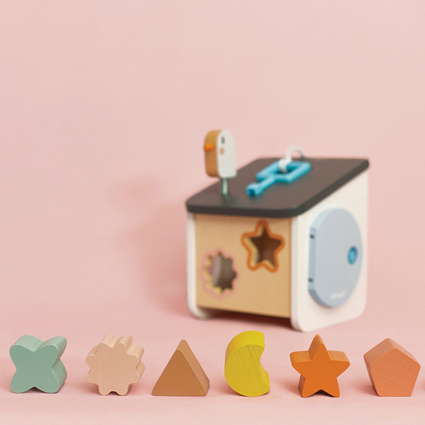 Janod - Cocoon Bird House Shape Sorter