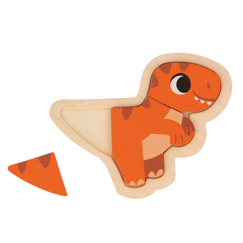 Janod - Dino Progressive Wooden Puzzle