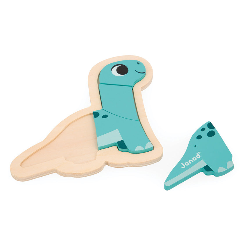 Janod - Dino Progressive Wooden Puzzle