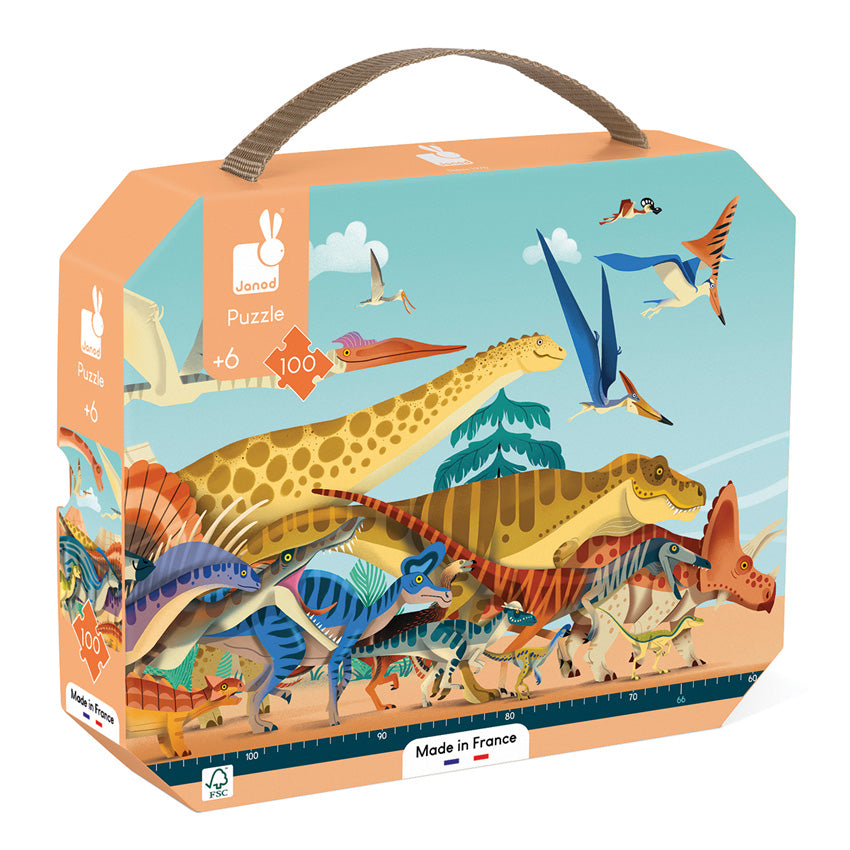 Janod - Dino Panoramic 100pc Puzzle