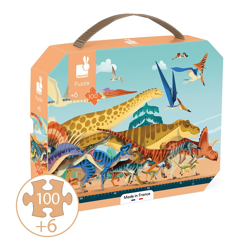 Janod - Dino Panoramic 100pc Puzzle