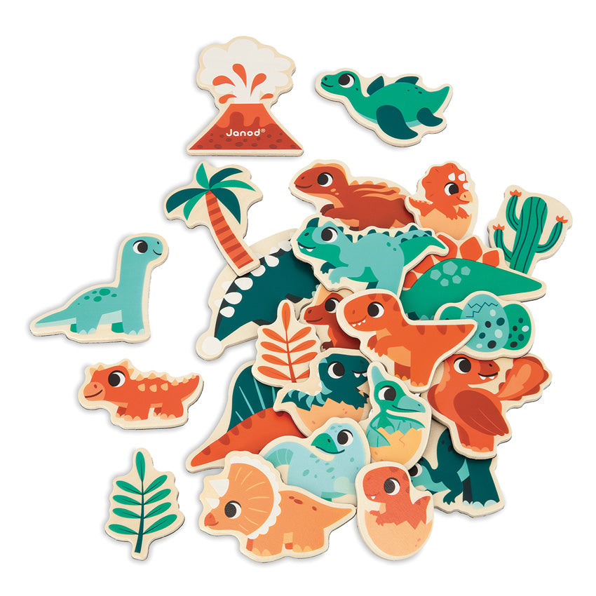 Janod - Wooden Dino Magnets