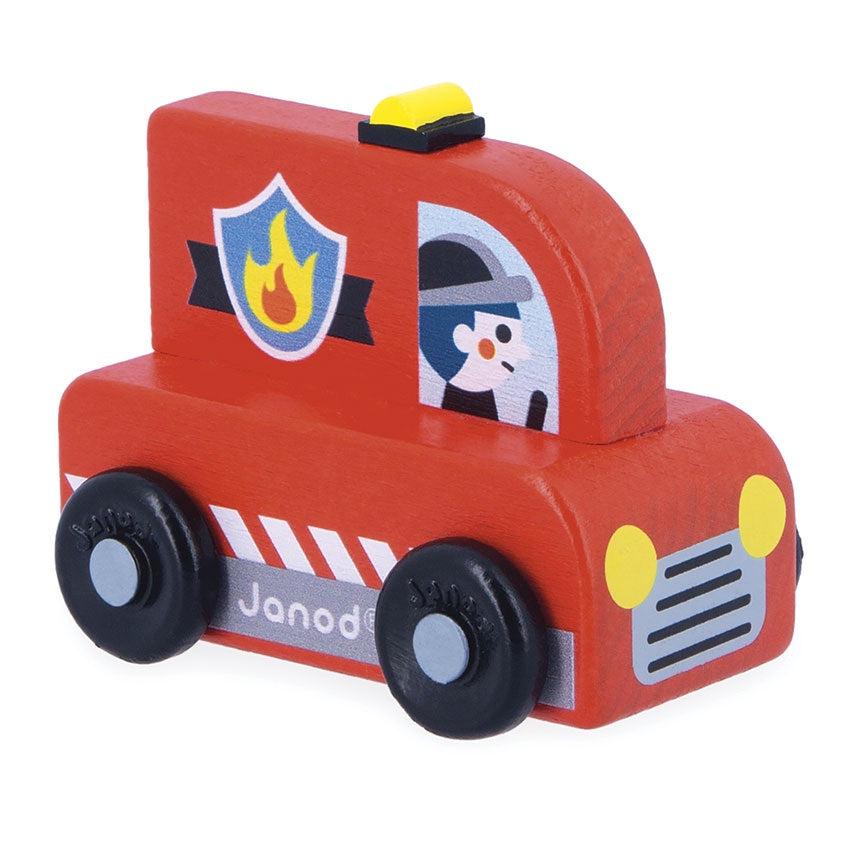 Janod - Mini Wooden Fire Engine
