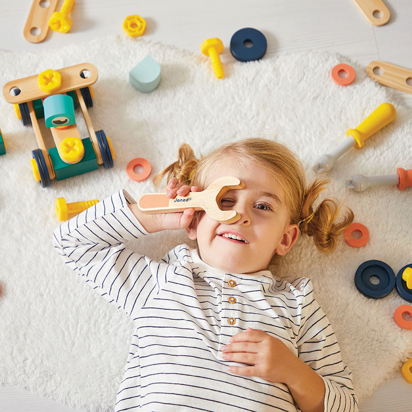 Janod - BricoKids DIY Construction Kit 50 Pcs